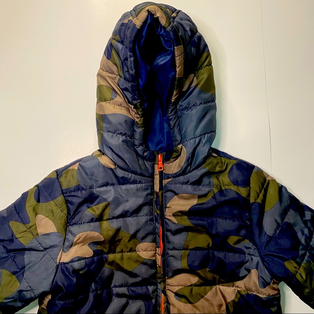 Boys Small (5/6) Gymboree splotch Camo Fall/spring/raincoat